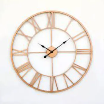 Craftter Premium Roman Sculpture Abstract Art Metal Wall Clock 